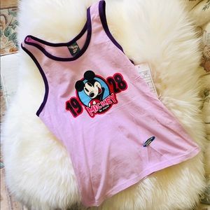 New Disney Mickey Mouse retro tank top purple